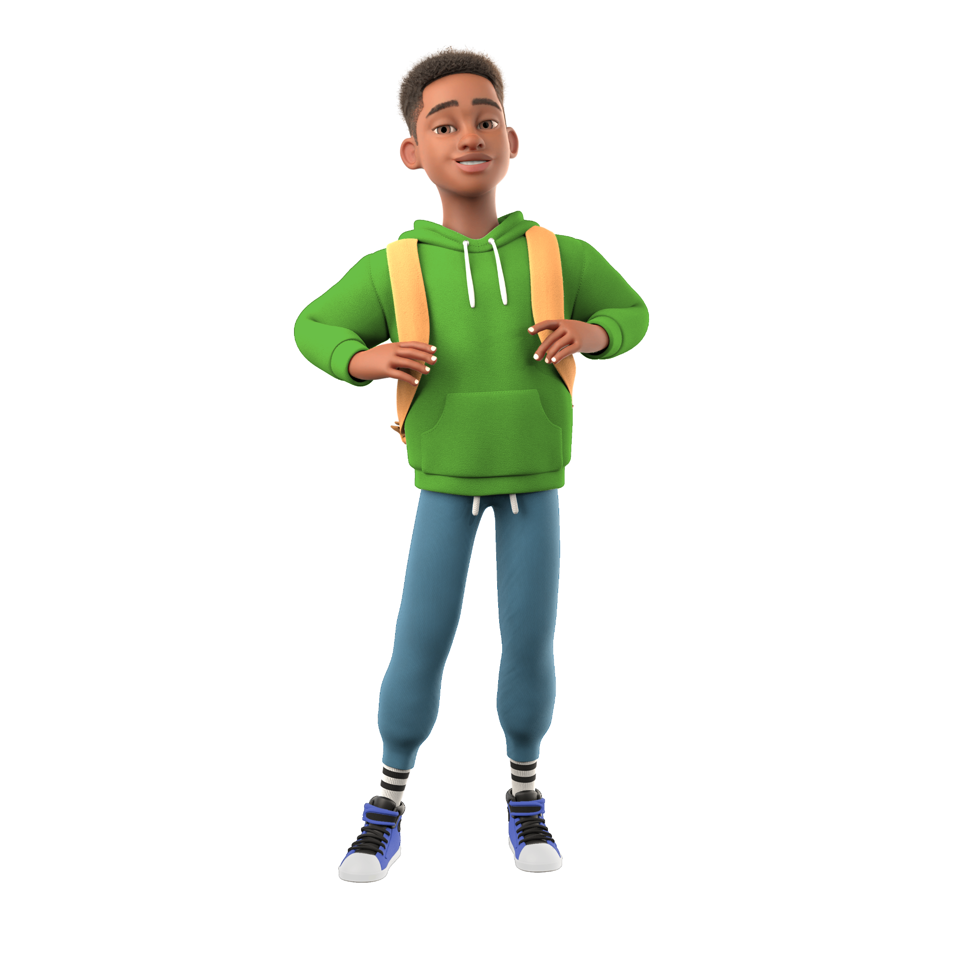 Bruno AI with backpack